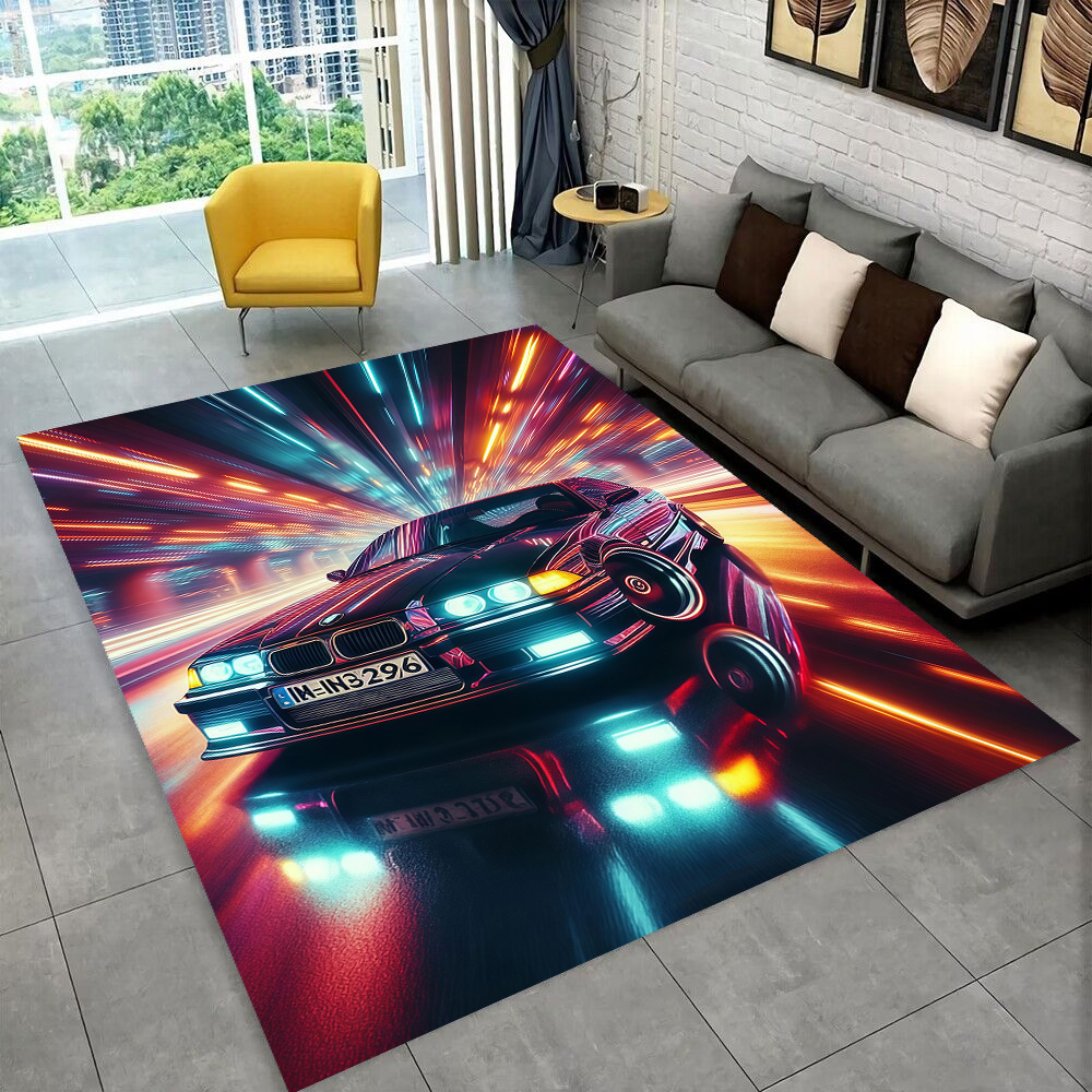 3D Printing Online Service - 3D E36 Racing Car Motorcycle Rug