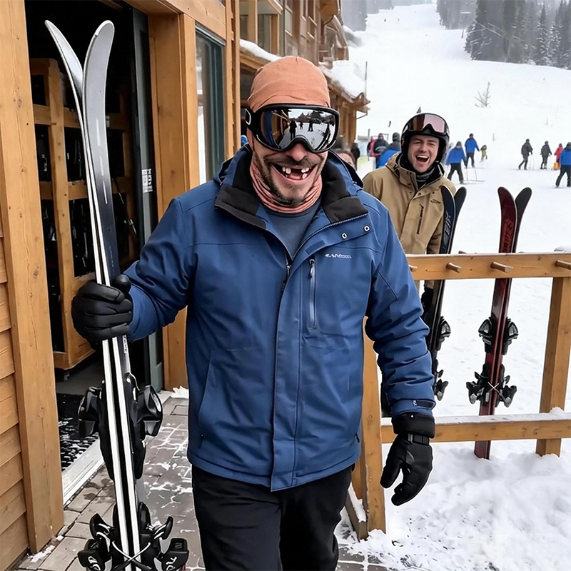 Winter Funny Old Man Ski Mask  - 3D Printing Mask ulasan dan harga