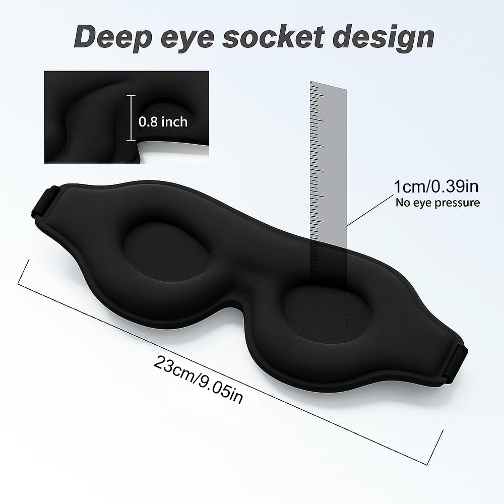1PCS Sleep Mask, 3D Blocking L - 3D Printing Mask ulasan dan harga