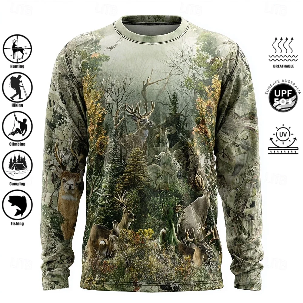 Men Long Sleeve T-shirt Polyes - 3D Printing Custom ulasan dan harga