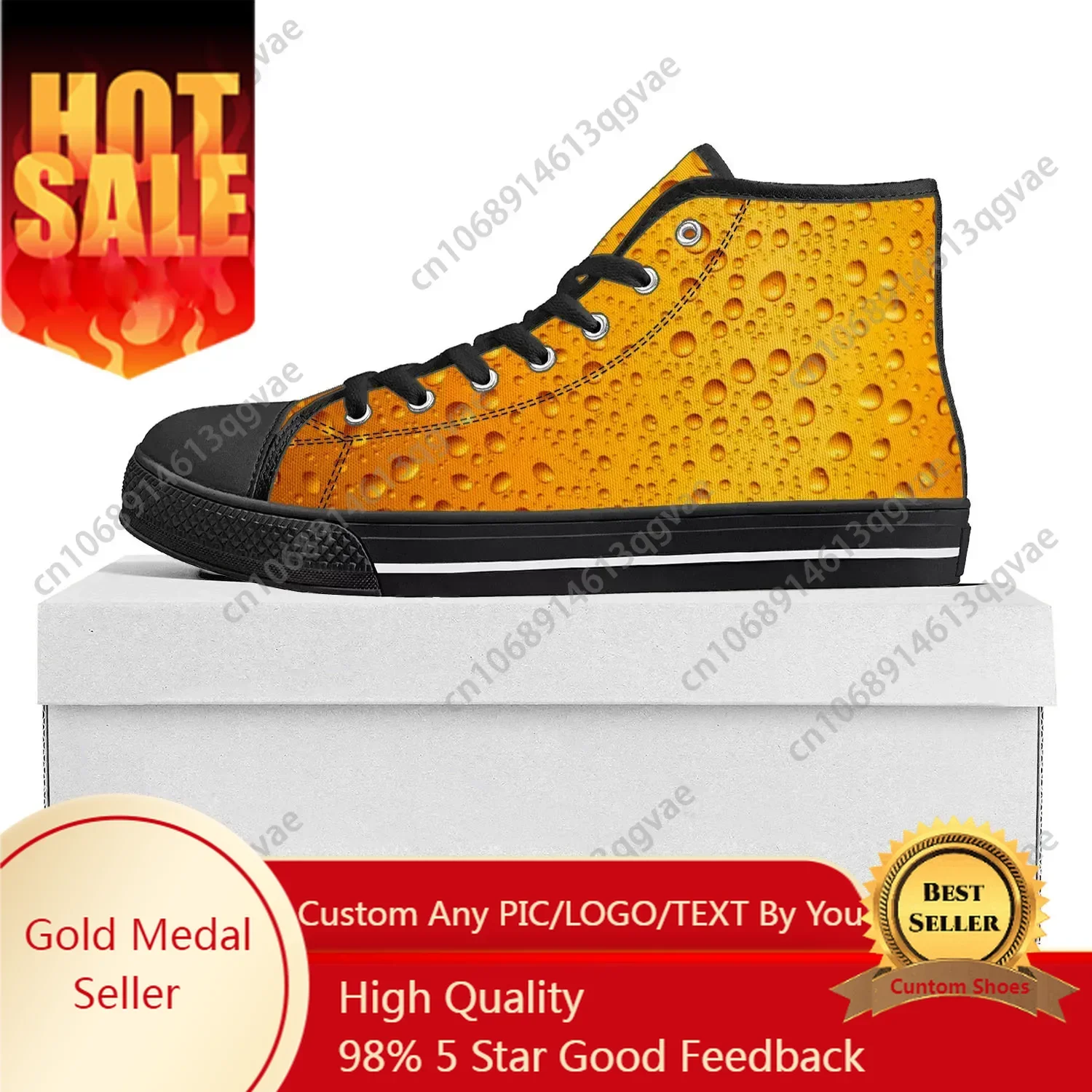 Beer Unisex 3D Print High Top  - 3D Printing Custom ulasan dan harga